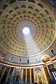 Pantheon the 2nd century Roman temple to all Roman Gods built by the Emperor Trajan Now the Roman Catholic church of St Mary and the Martyrs Rome