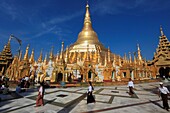 Myanmar, Burma, Yangon, Rangoon, Shwedagon Pagoda