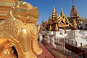 Myanmar, Burma, Bagan, Nyaung U, Shwezigon Pagoda