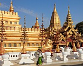 Myanmar, Burma, Bagan, Nyaung U, Shwezigon Pagoda