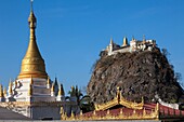 Myanmar, Burma, Mt Popa, mountaintop shrines