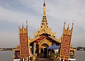 Myanmar, Burma, Amarapura, Tet Thay Pond, Royal Barge