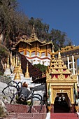 Myanmar, Burma, Pindaya, shrine, cave entrance