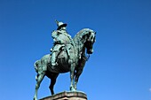 Sweden, Malmö, Malmo, Stortorget, main square, Karl X Gustav statue
