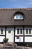 Denmark, Zealand, Roskilde, Kirkegade, old traditional house