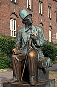 Denmark, Copenhagen, Hans Christian Andersen statue