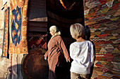 Entrance to the Bazaar (Rug Market) in the Heart of the Medina, Marrakech, Morocco