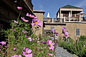 Garden at the Kasbah Du Toubkal, Imlil, Berber Region, Toubkal National Park, High Atlas Mountains, Morocco