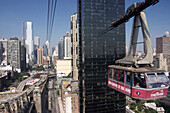 The Cable Car to Roosevelt Island, East River, Manhattan, New York City, United States of America, Usa