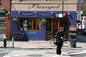 The front of the French Restaurant Parigot, New York City, New York State, United States