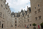 Inner Courtyard of the Chateau of Pau Where Henri Iv (King of France and Navarre) Was Born in 1553, Listed As a Historic Monument in 1840, Pau, Pyrenees Atlantiques (64), Aquitaine, France