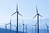 Group of Wind Turbines, Palm Springs, California, USA