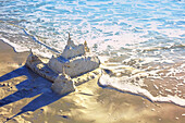 Large Sandcastle on the Beach, Bradenton Beach, Florida, United States