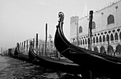 Gondeln vor Dogenpalast, Veneto, Venedig, Italien