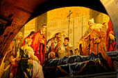 Wandmalerei, Innenarchitektur, Markusdom, Basilica di San Marco, Veneto, Venedig, Italien