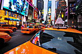 Taxis, Times Square, Manhattan, New York City, USA