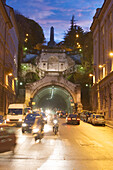 Tunnel, Galleria Scipione de Sandrinelli, Scala dei Giganti am Parco della Rimembranza, Triest, Friaul-Julisch-Venetien, Oberitalien, Italien