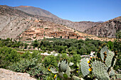 Africa, Maghreb, North africa,Morocco,  wadi Nfiss valley near Ouirgane, road of the Tizi N Test mountain pass, hillside Marrakech