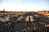 Africa, Maghreb, North africa,Morocco, Marrakech,  Jemaa El Fna square (UNESCO world heritage)
