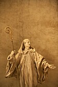France, Saint-Malo, Saint-Vincent cathedral sculpture