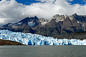 Chile, Patagonia, Torres del Paine national park, Grey glacier