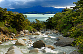 Chile, Patagonia, Torres del Paine National Park, Nordenskjold lake