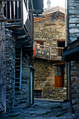 France, Rhone Alpes, Savoie, Bonneval-sur-Arc, old houses, (Vanoise National parc)