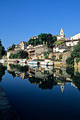 France, Aquitaine, Lot-et-Garonne, Nerac ( Albret country) medieval city and marina on Baïse river