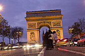 France, Paris, Champs Elysées, Arch of Triumph