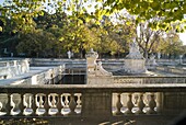 France, Languedoc, Gard, Nîmes, Jardins de la Fontaine
