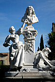 France, Languedoc Roussillon, Herault, Pezenas, Moliere monument from 19th century