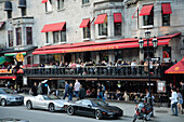 Canada, Montreal, Crescent Street, cafes, people