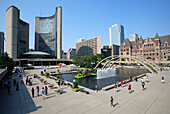 Canada, Ontario, Toronto, Nathan Phillips Square, City Hall