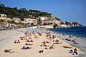 France, Provence, Côte d'Azur, Nice, beach, people