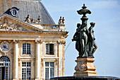 France, Gironde (33) Bordeaux, Trois Grâces fountain (Place de la Bourse) Unesco World Heritage 2007