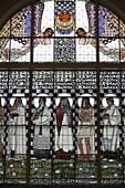 Autriche, Vienne, Am Steinhof church stained glass by Koloman Moser