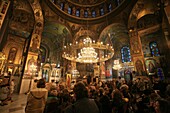 Grèce, Macédoine, Thessalonique, Easter week in a Greek orthodox church