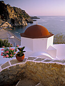 Greece, Dodecanese, Karpathos island, church, seaside