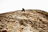 Rock Climber on Rock Wall, Spain