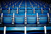 Rows of Blue Stadium Seats