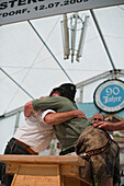 Competition, Alpine Finger Wrestling Championship, Antdorf, Upper Bavaria, Germany