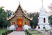 Buddhistischer Tempel Wat Phra Sing und Lai Khan Kapelle, Chiang Mai, Thailand, Asien