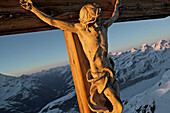 Summit cross, Matterhorn, Valais, Switzerland