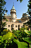 Blick auf Schloss Bojnice im Sonnenlicht, Bojnice, West- Slowakei, Europa