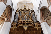Stellwagen Orgel, Marienkirche, Hansestadt Stralsund, Mecklenburg-Vorpommern, Deutschland