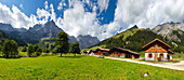 Alpine houses, Great Ahornboden, Tyrol, Austria