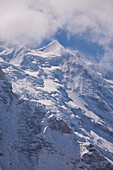 Nordwand und Gletscher des Silberhorn, Hinteres Lauterbrunnental, Kanton Bern, Schweiz