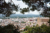 Kirche Transfiguracio del Senyor, Stadtansicht, Artà, Stadt, Mallorca, Balearen, Spanien, Europa