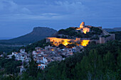 Castell de Capdepera, castle, town view, Capdepera, Mallorca, Balearic Islands, Spain, Europe