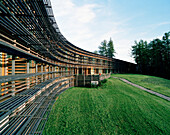 Exterior view of a hotel, Vigilius Mountain Resort, Vigiljoch, Lana, Trentino-Alto Adige/Suedtirol, Italy
